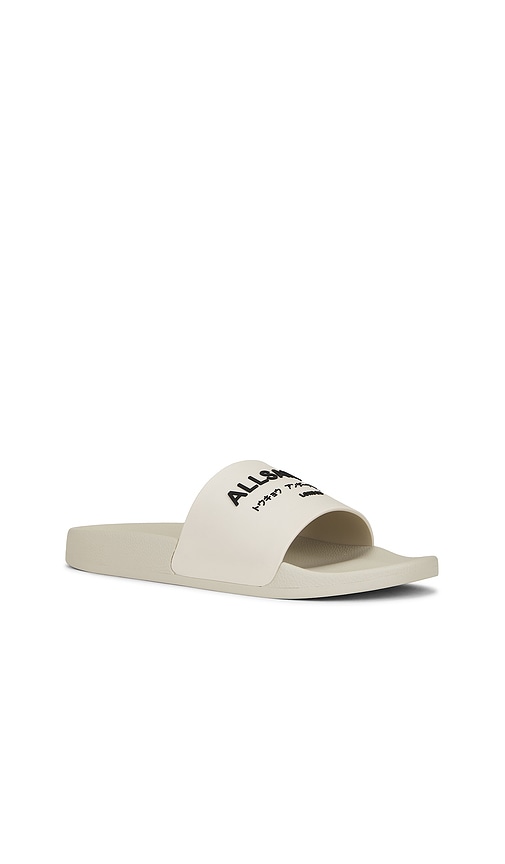 Allsaints Underground Logo Slip On Slides