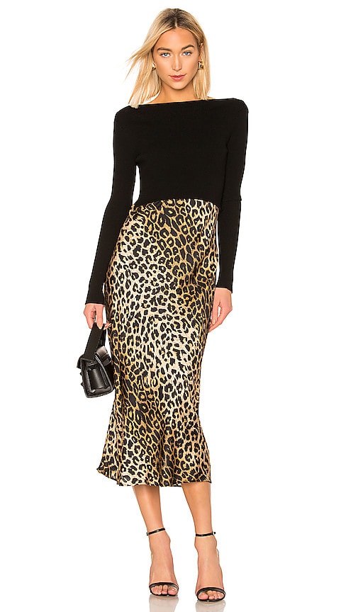 all saints leopard dress