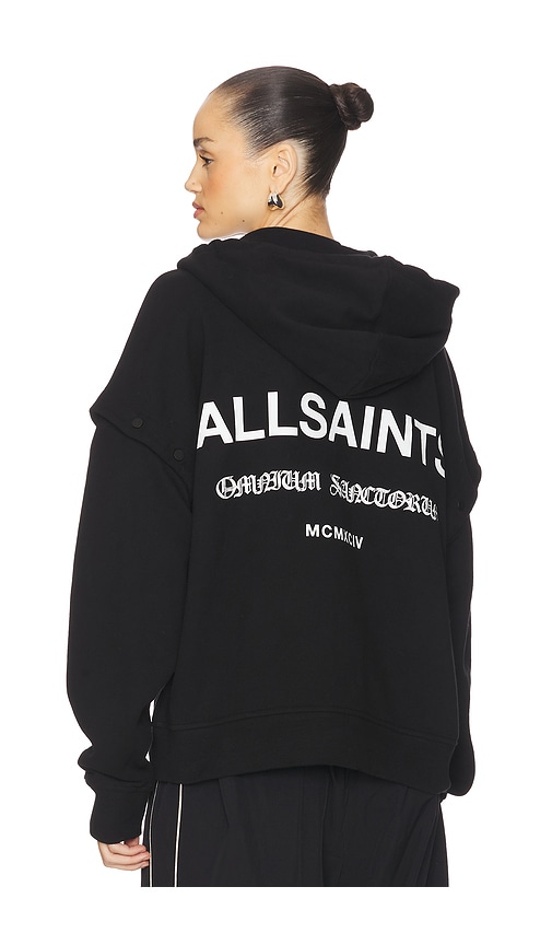 Allsaints Omnium Amphia Hoodie In Black