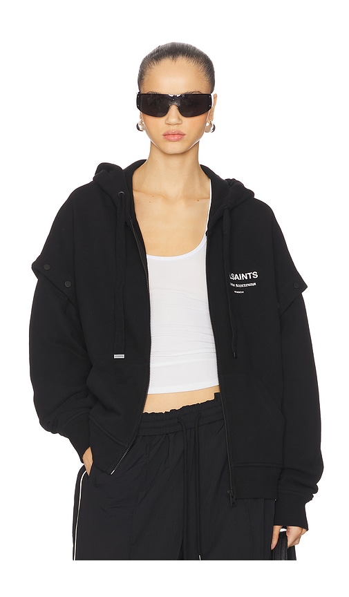 Allsaints Omnium Amphia Hoodie In Black