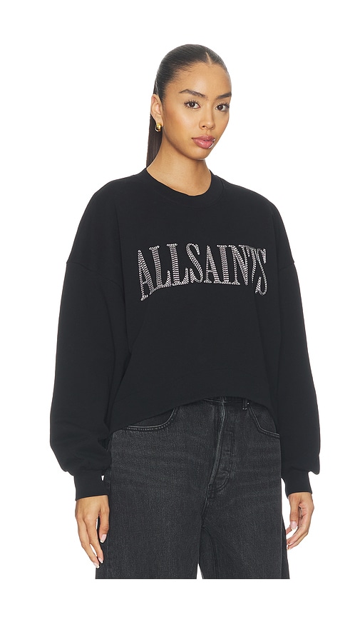 Allsaints Dash Lila Sweatshirt In Washed Black