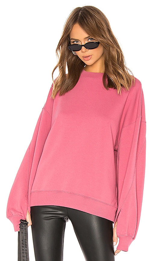 ALLSAINTS Dino Sweatshirt in Rose Pink
