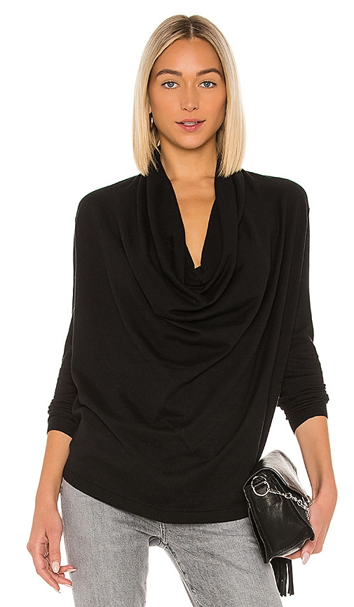 ALLSAINTS Remmy Cowl Neck in Black