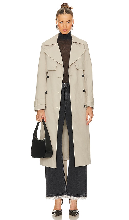 ALLSAINTS Mixie Leo Trench in Beige