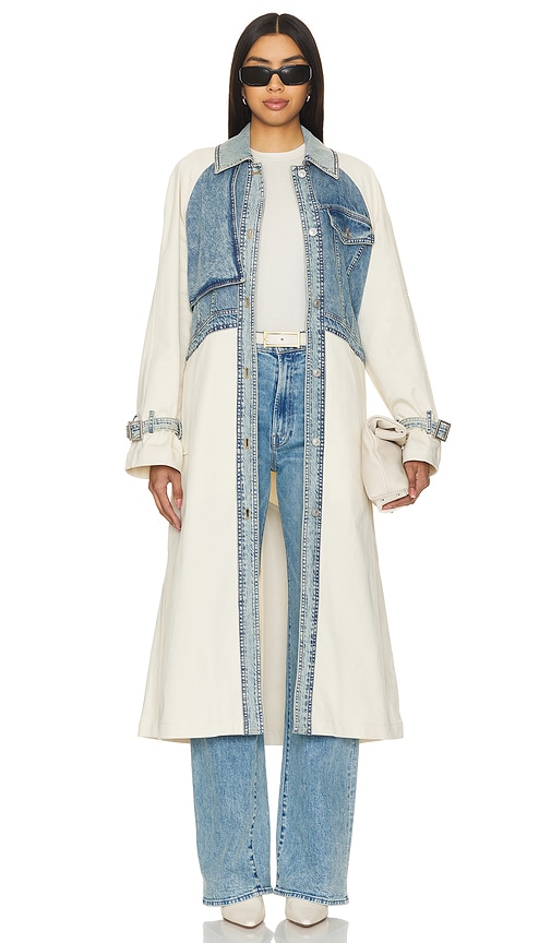 ALLSAINTS Dayly Trench in Stone White | REVOLVE