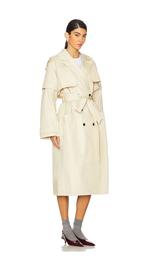  Allsaints Trenchcoat Clyde In White. Größe 10. Also In 12. 