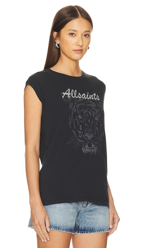 Shop Allsaints Hunter Brooke Tank In 洗水黑