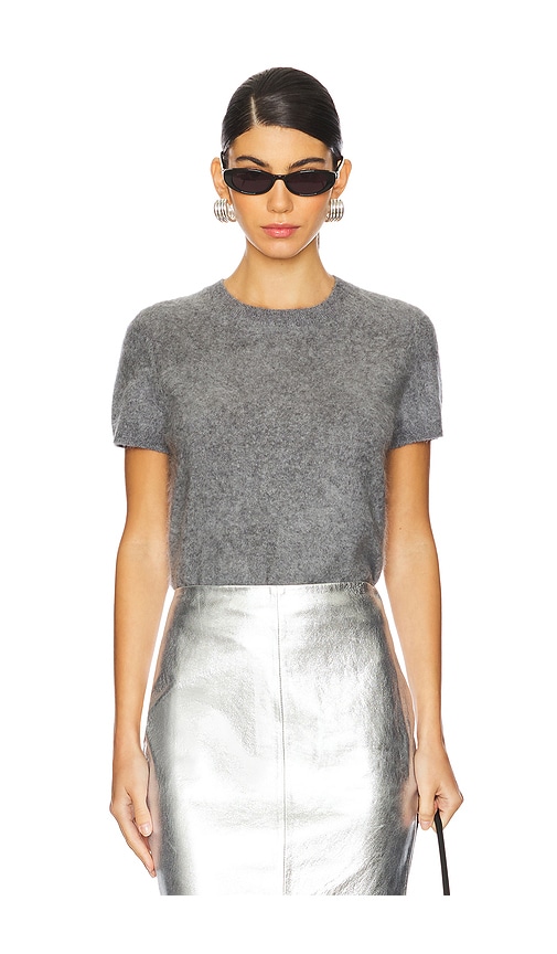 Shop Allsaints Rebel Tee In Grey Marl