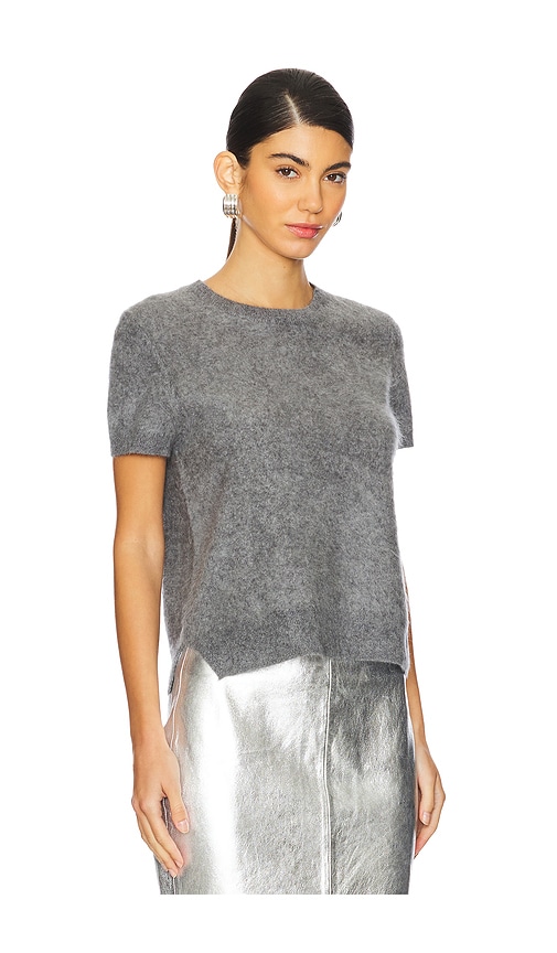 Shop Allsaints Rebel Tee In Grey Marl