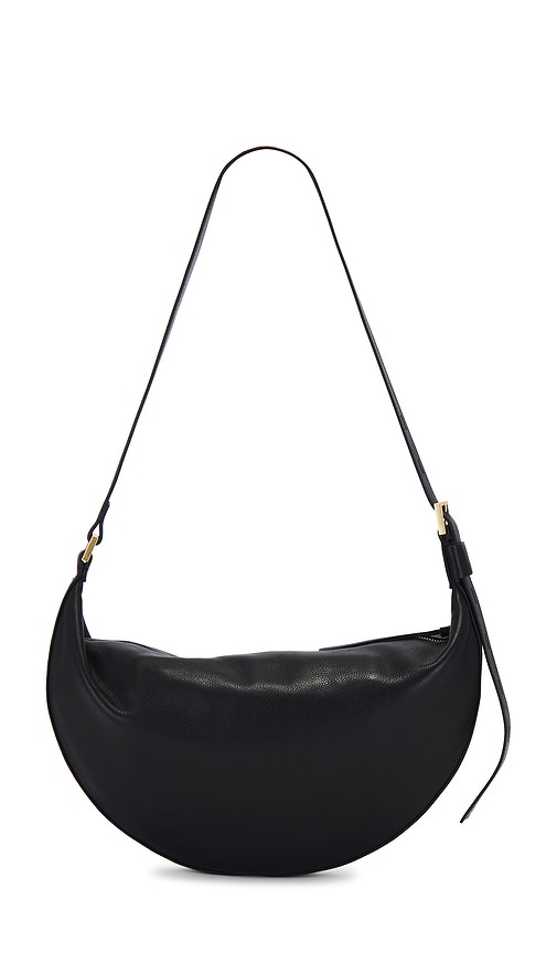 Shop Allsaints Half Moon Shoulder In Black