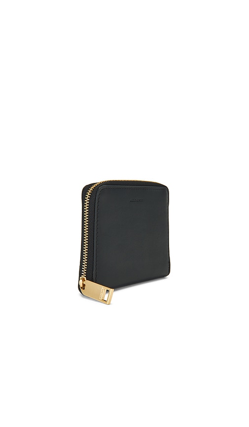  Allsaints Lena Hex Zip Wallet In Black. 