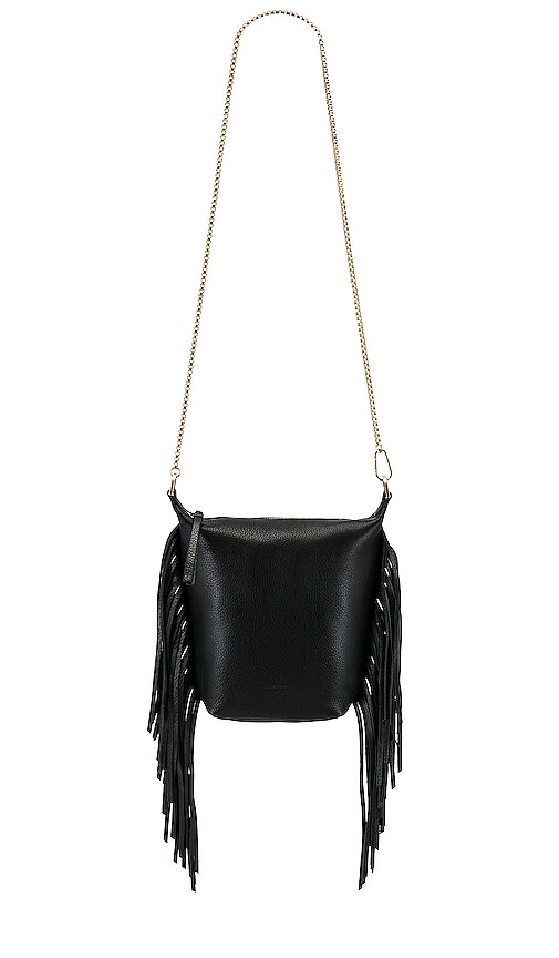 Elvie Red Fringe Leather Crossbody