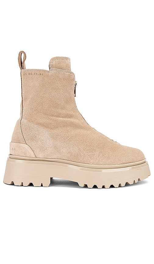 Shop Allsaints Ophelia Suede Boot In Sand Brown
