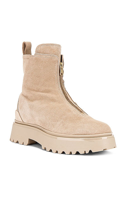 Shop Allsaints Ophelia Suede Boot In Sand Brown