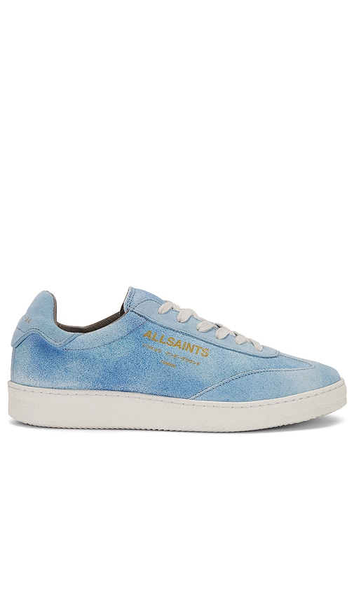 Shop Allsaints Thelma Suede Sneaker In 牛仔蓝