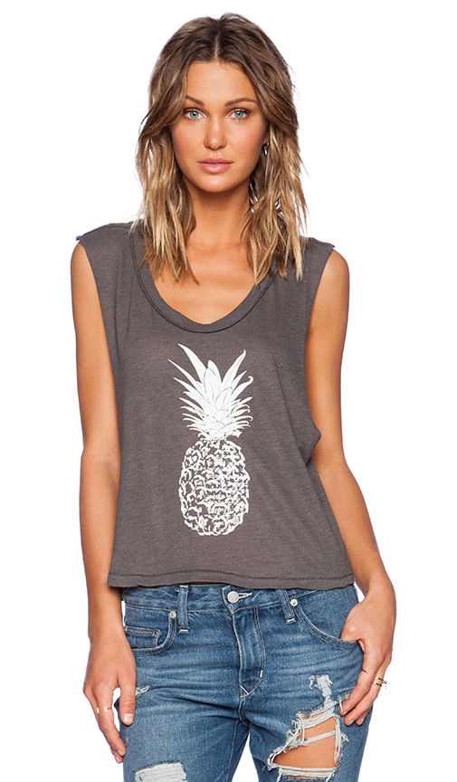 Pineapple Crop Muscle Tee