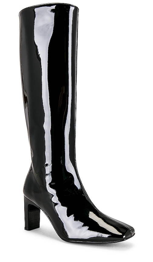 Shop Alohas Isobel Leather Boot In Black