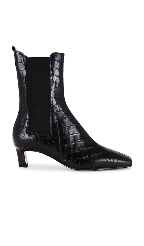 Shop Alohas Kaleo Alli Leather Ankle Boots In Black