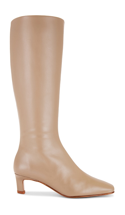 Shop Alohas Rory Leather Boots In Taupe