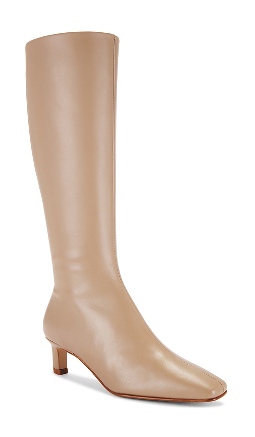 Shop Alohas Rory Leather Boots In Taupe