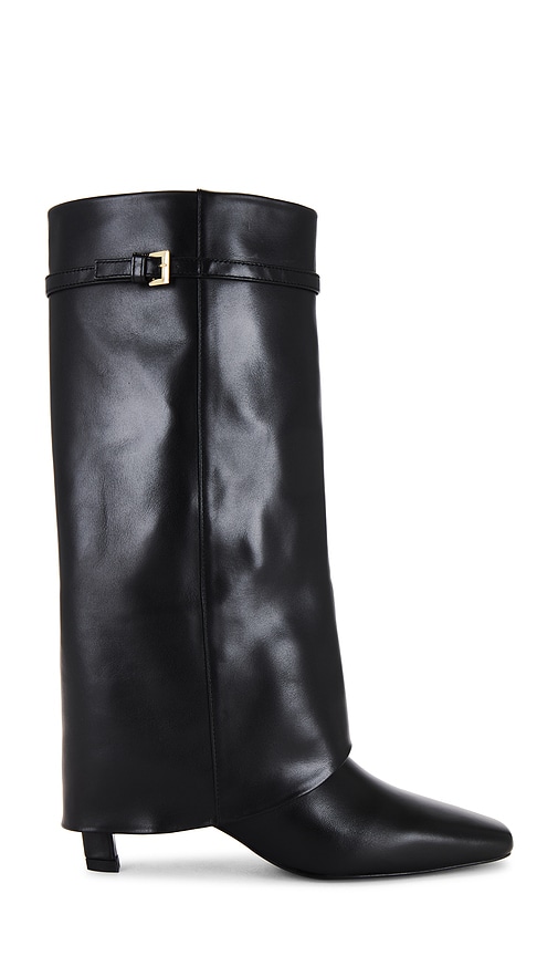 Shop Alohas Evita Leather Boots In Black