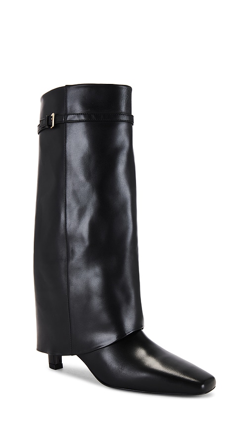 Shop Alohas Evita Leather Boots In Black