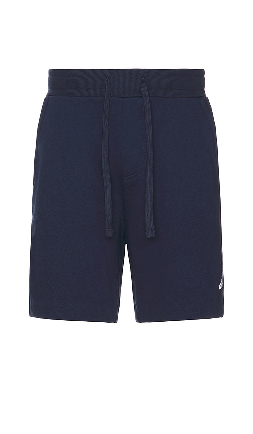 Shop Alo Yoga Chill Shorts In Navy