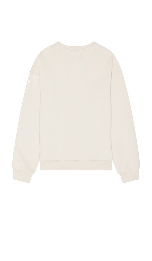 Shop Alo Yoga Chill Crewneck Pullover In Bone