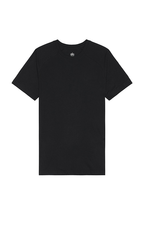 Alo Yoga The Triumph Crew Neck T-shirt In Blk