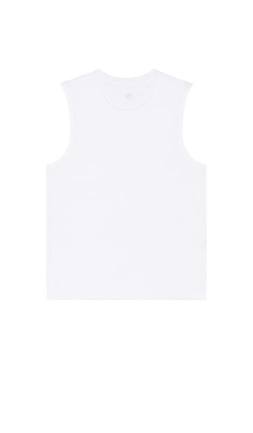 Alo Yoga The Triumph Muscles Tank In White