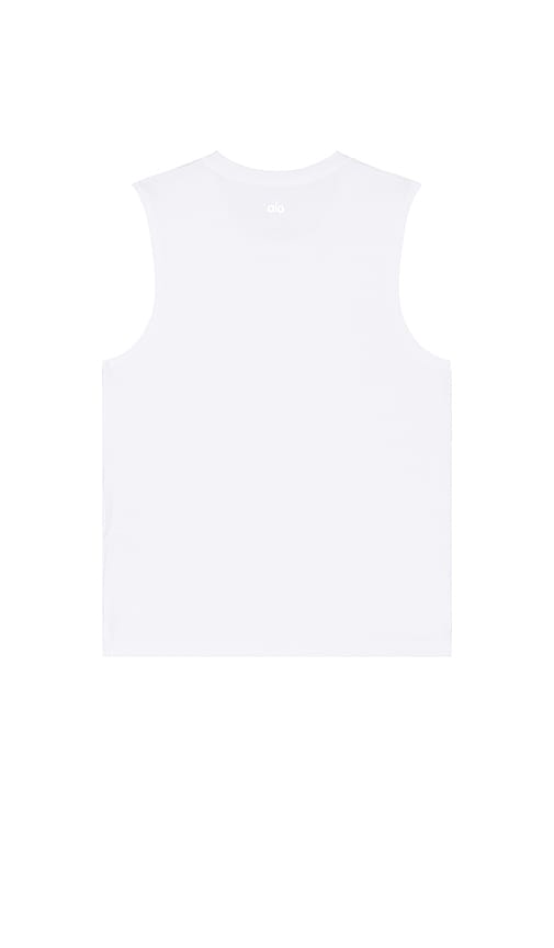 Shop Alo Yoga The Triumph Muscles Tank In 화이트