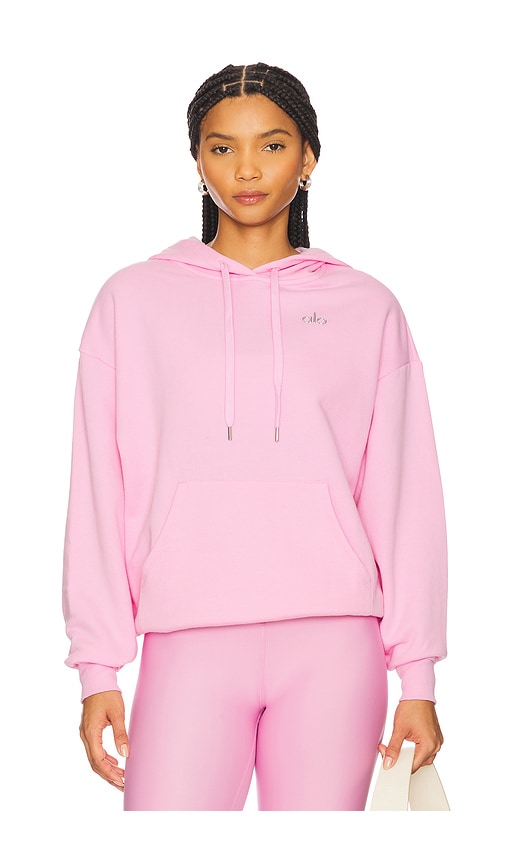 alo Accolade Hoodie in Sweet Pink