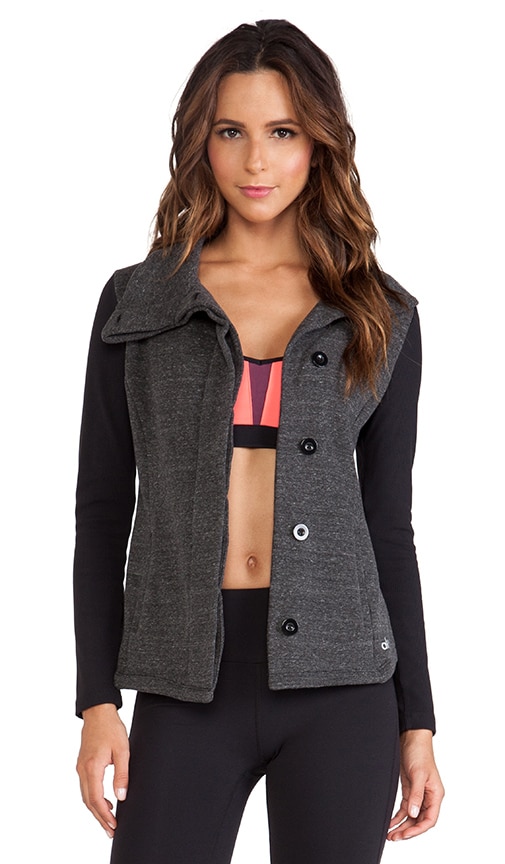 alo Harbor Jacket in Dark Heather Grey Black REVOLVE