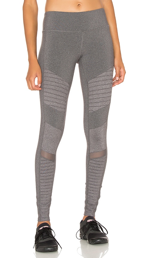 Alo Yoga High Waisted Goddess Legging - Black/stormy Heather