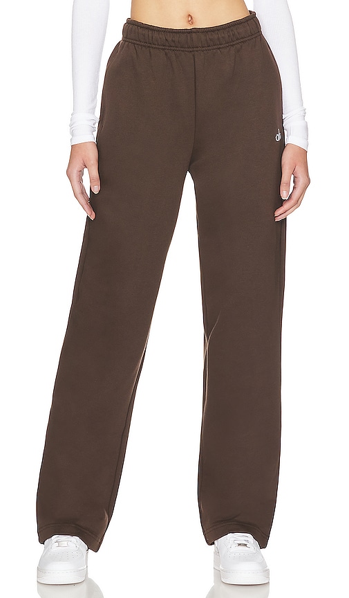 Alo yoga size small brown sweat pants with knee details