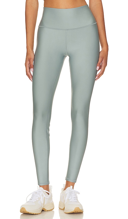 alo High Waist Airlift Brushed Legging in Cosmic Grey