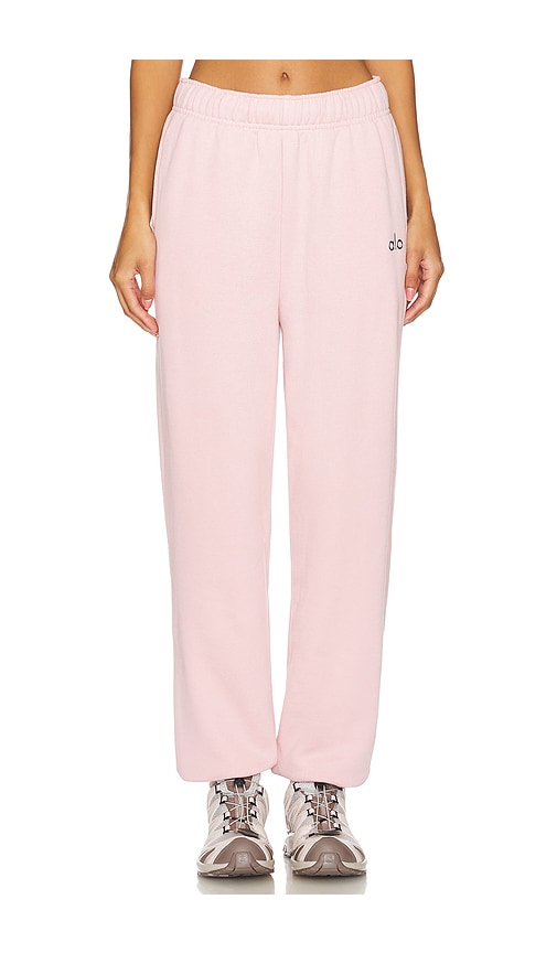 Shop Alo Yoga Accolade Sweatpant In 芭蕾粉