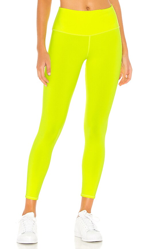 alo 7/8 High Waist Airbrush Legging in Highlighter