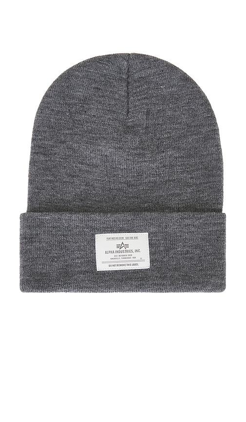 Alpha Industries Essential Beanie In Gray