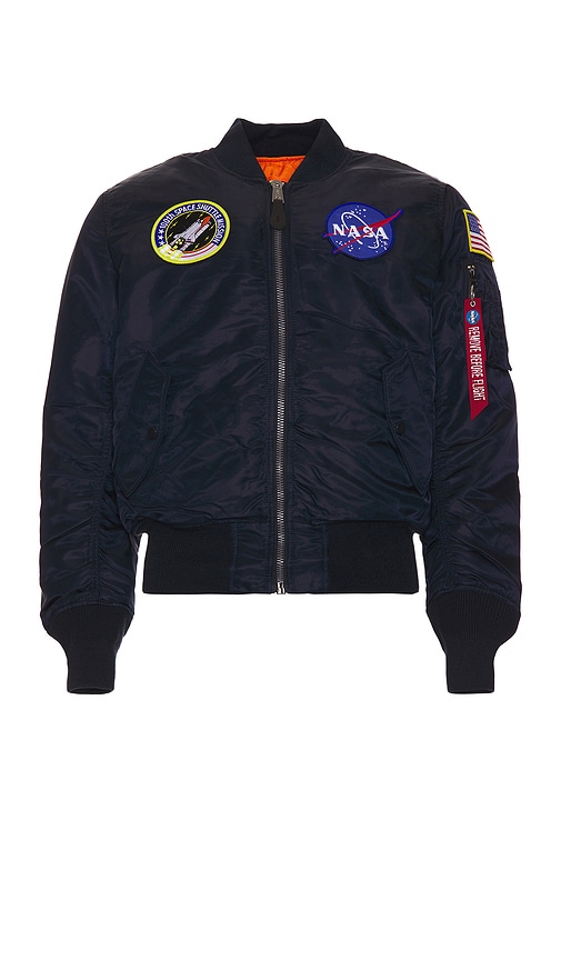 ALPHA INDUSTRIES Nasa MA 1 Bomber in Blue