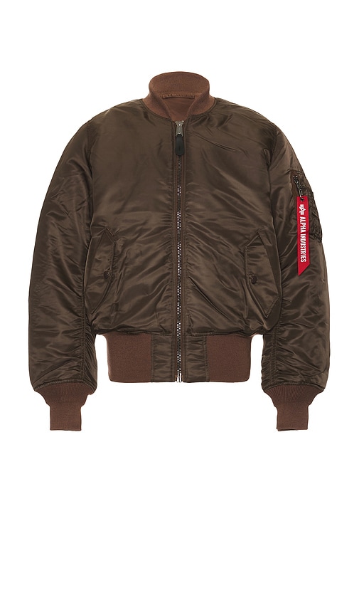 Shop Alpha Industries Ma-1 Flight Jacket In Brown