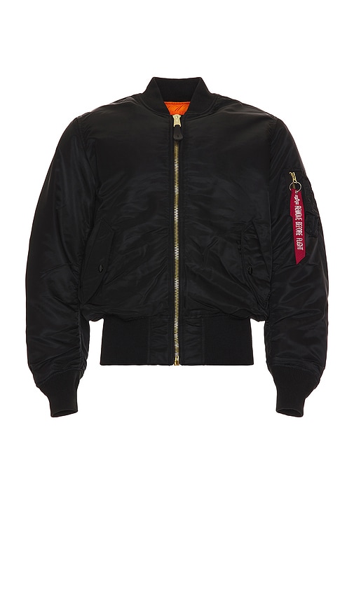 ALPHA INDUSTRIES MA-1 Blood Chit Bomber in Black