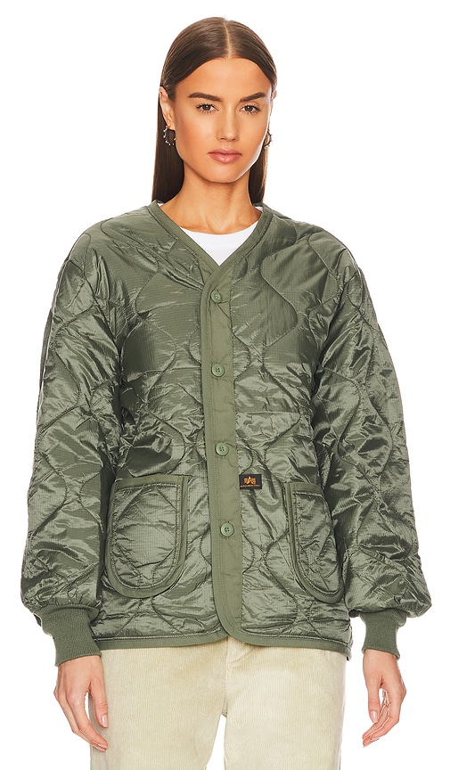  Alpha Industries Als/92 Liner In Green. Size L. Also In M, Xl/1x, Xs, Xxl/2x. 