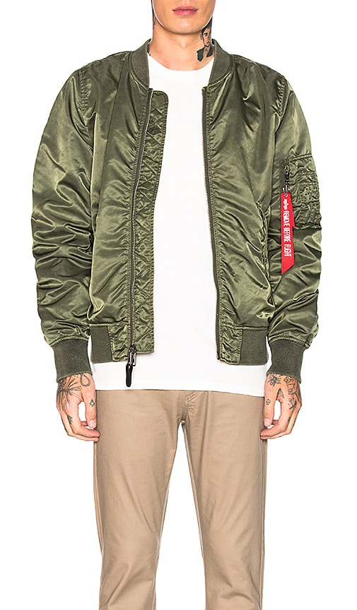 alpha industries l2b reversible raglan flight jacket