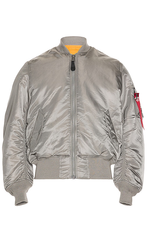 Gray Bomber INDUSTRIES in REVOLVE MA-1 | Vintage ALPHA