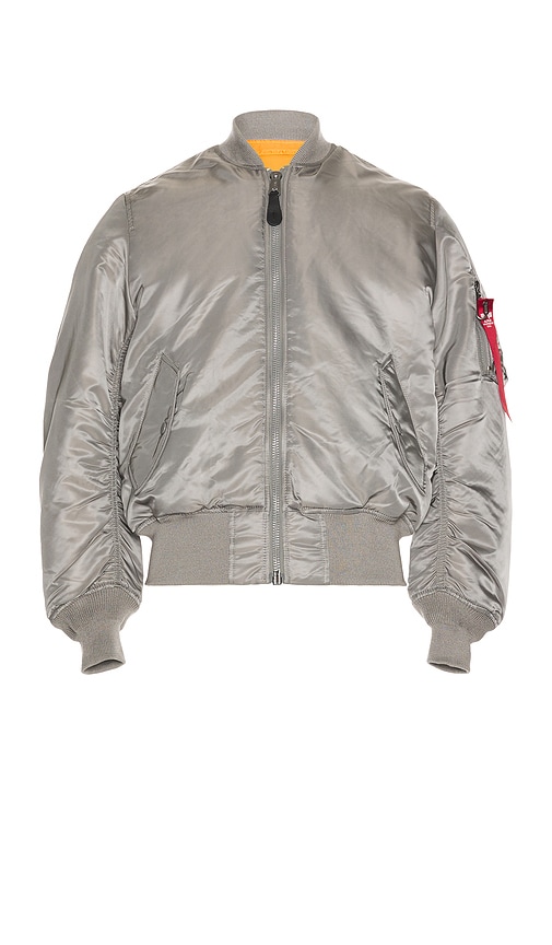 Alpha Industries bomber jacket MA-1 VF 59 Rainbow Reflective menﾒs gray  color