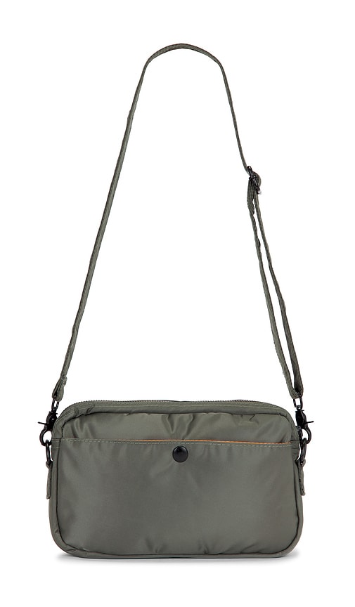 Shop Alpha Industries Nylon Messenger Bag In Field Grey