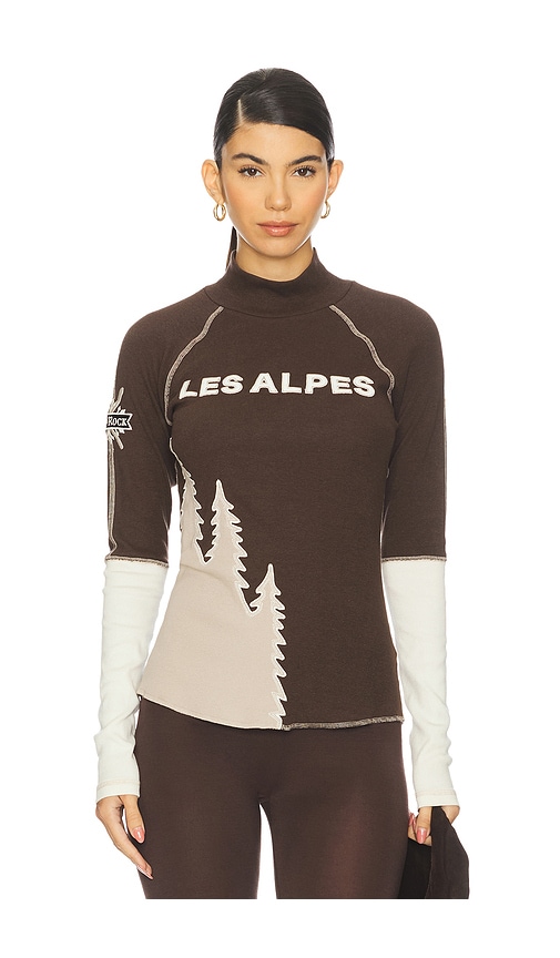Alp N Rock Lucy Mockneck Sweater In Brown