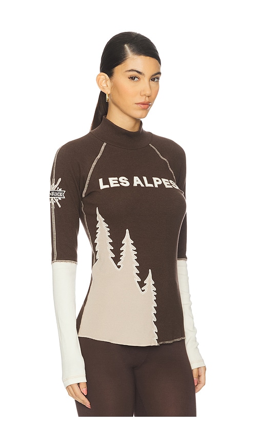 Alp N Rock Lucy Mockneck Sweater In Brown