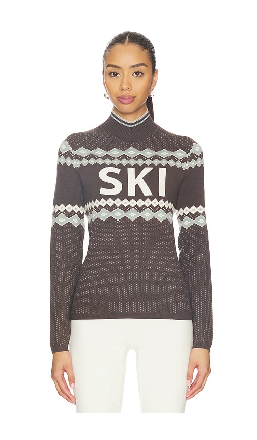 Alp N Rock Goldie Mock Neck Sweater In Brown